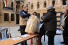 The EPDC distribute food in Aleppo. csi