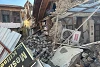 A building destroyed by the earthquake in Antakya