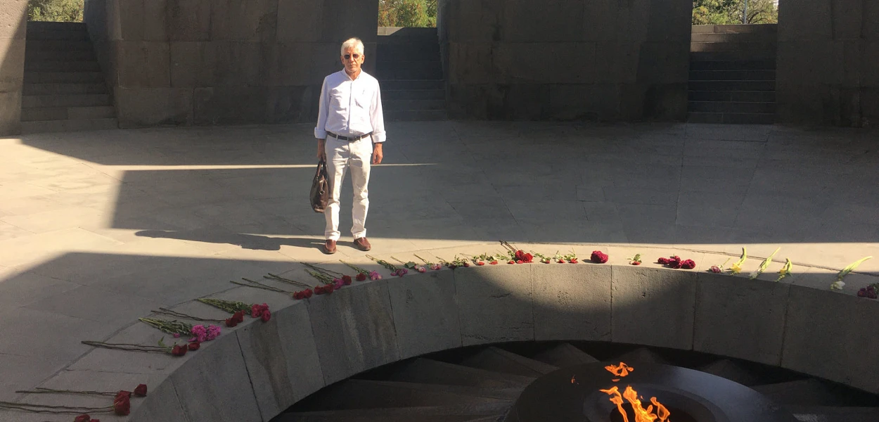 CSI International President John Eibner at the Armenian genocide memorial in Yerevan. csi