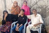 Haider Ali (middle) with his parents and sisters