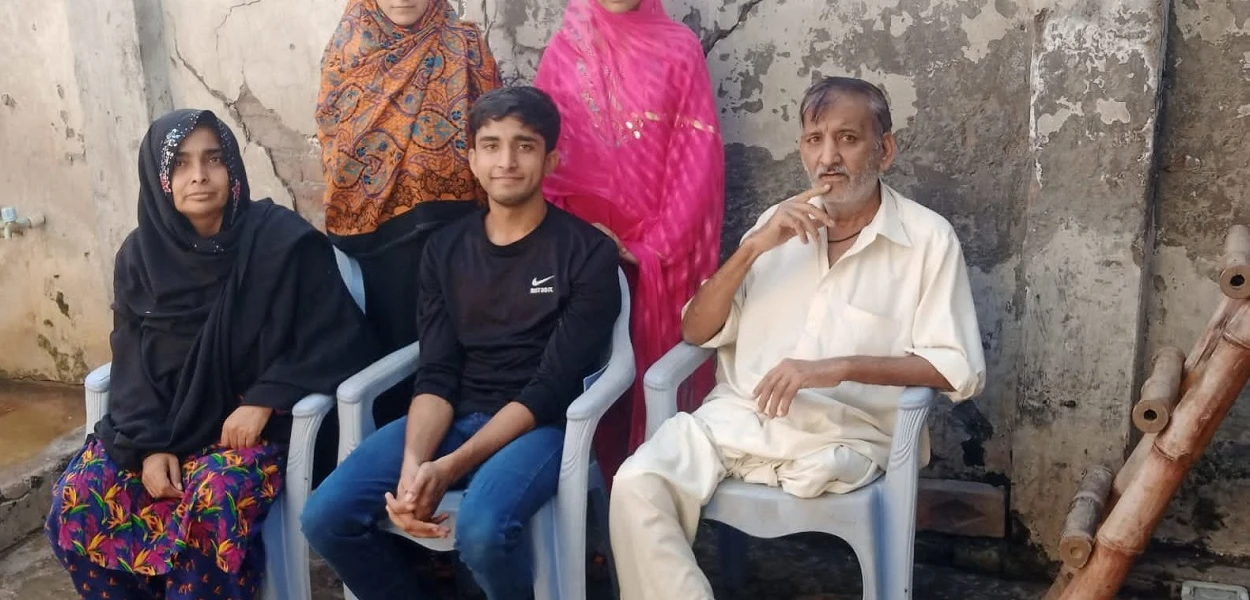 Haider Ali and his family.